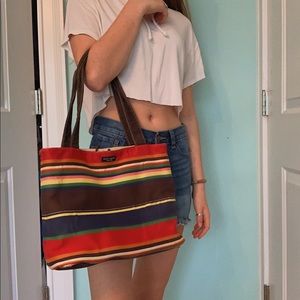 Kate spade striped shoulder bag